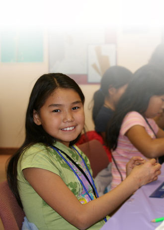 Photo: An ACMP student during a classroom activity