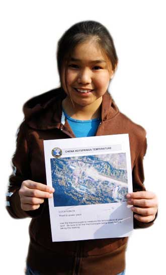 Photo: ACMP Student holds a map